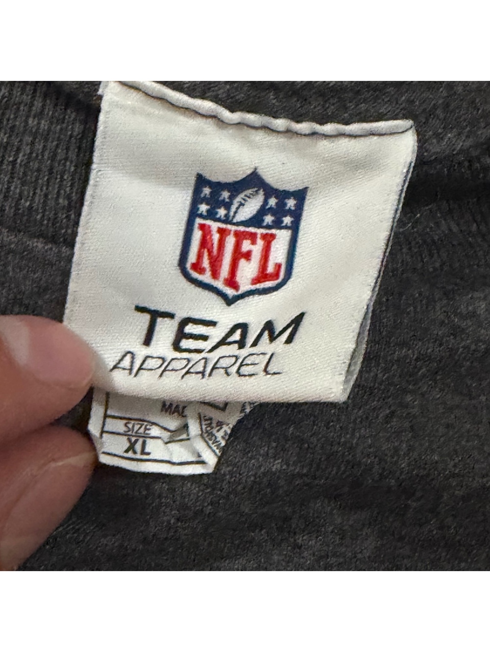 Vtg NFL Raiders Football Long Sleeve Y2K T-Shirt XL - Picture 3 of 7